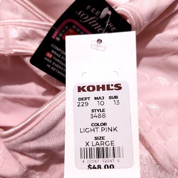 Bali Bra Size  XL Pink Comfort Flex Fit Wireless Style 3488 - Picture 5 of 9